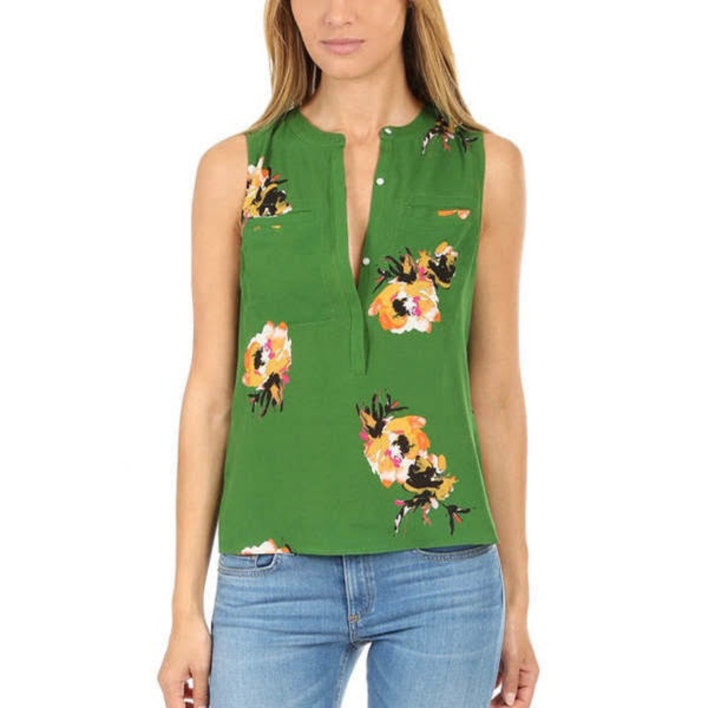 A.L.C Adela Silk Top
